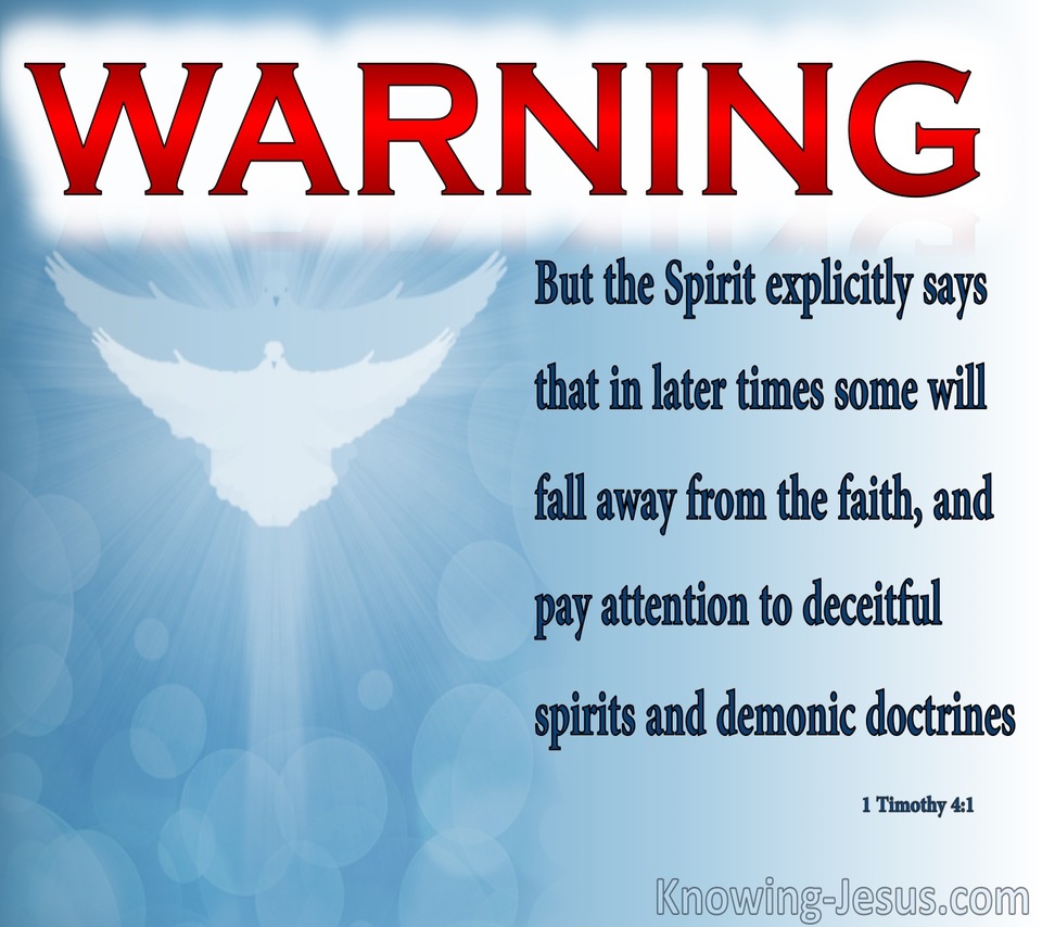 1 Timothy 4:1 Some Will Depart From The Faith (red)